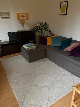 Alfombra salón beige/gris Ikea