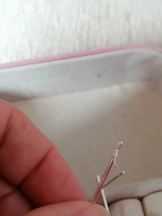 Pendientes Plata Ley Rubí Tallo Largo