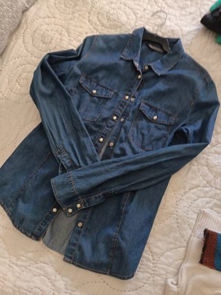 Camisa vaquera azul