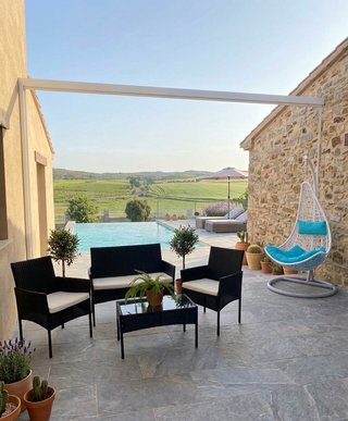 Conjunto Jardín Ratán + Silla Colgante