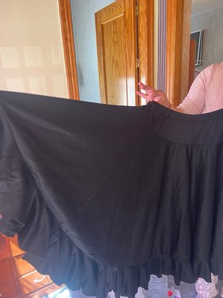 Falda flamenca niña negra