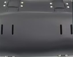 Bolsa Moto Custom Cuero Negra Tachuelas