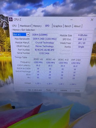 Crucial Ballistix DDR4 8GB  2.400mhz 2-4gb