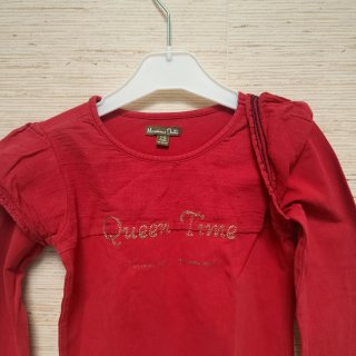 Camisola infantil Massimo Dutti vermelha, 5/6 anos