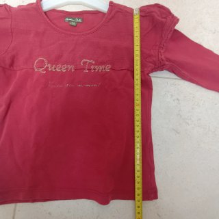 Camisola infantil Massimo Dutti vermelha, 5/6 anos