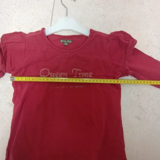 Camisola infantil Massimo Dutti vermelha, 5/6 anos