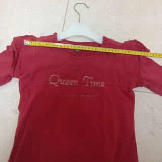 Camisola infantil Massimo Dutti vermelha, 5/6 anos