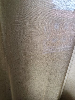 Cortinas de tela beige transparentes