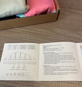 Pack 3 Braguitas Menstruales 14-16 años