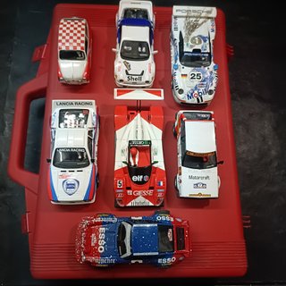 Maletín Scalextric 13 Coches Rally Míticos