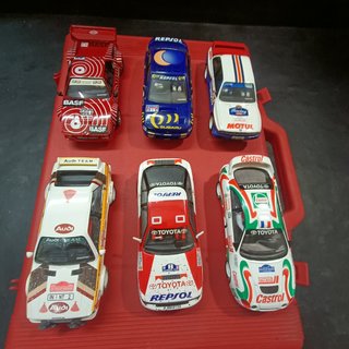Maletín Scalextric 13 Coches Rally Míticos