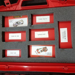 Maletín Scalextric 13 Coches Rally Míticos