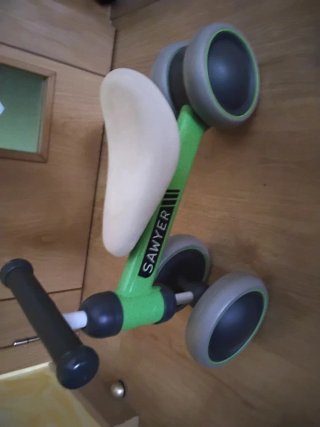 Bici de aprendizaje Sawyer verde