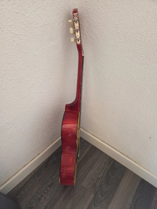 Guitarra pequeña con funda para principiantes