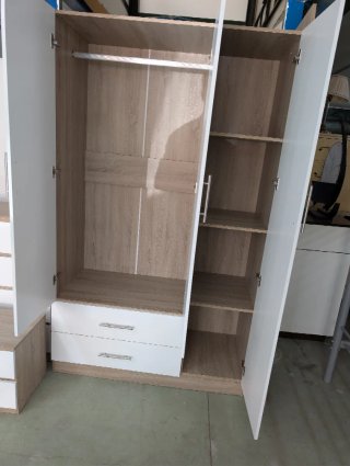 Dormitorio Matrimonio Blanco y Madera