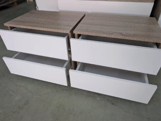 Dormitorio Matrimonio Blanco y Madera