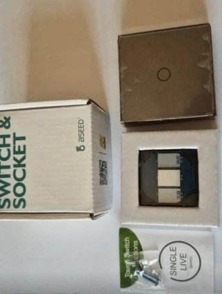 Interruttore Touch Vetro Temperato BSEED Grigio
