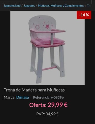 Trona de Juguete Estrellas Rosas