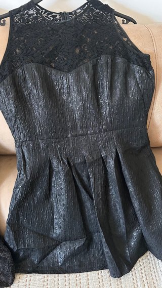 Pack 2Vestidos Fiesta Premamá Negro/Dorado (T.M/L)