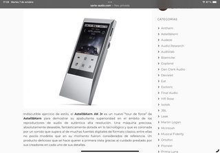 Astell&Kern AK Jr Reproductor Plata