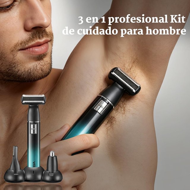 VGR 628 Depiladora Corporal Hombre 3 en 1