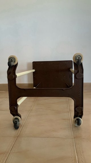 MESA AUX./CARRO VINTAGE CON RUEDAS