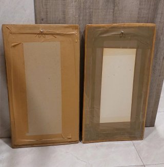 2 Espejos Madera Flores