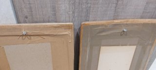 2 Espejos Madera Flores