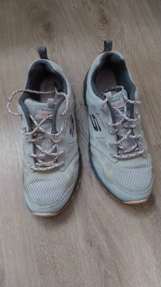Skechers Trail Mujer Gris y Rosa