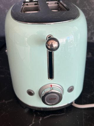 Tostadora Smeg 2 ranuras azul/verde pastel