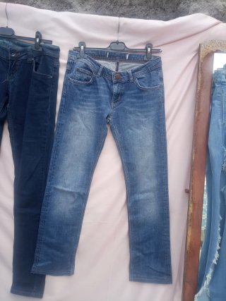Vaqueros campana rotos mujer talla S