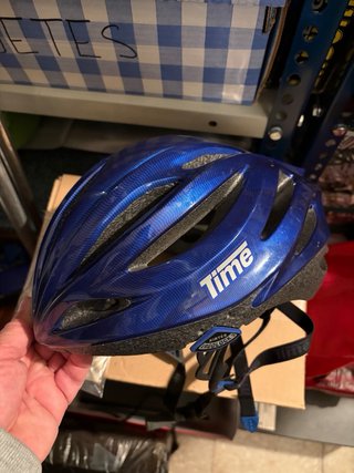 Casco de bicicleta Time azul. Talla M