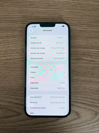 Negociable iPhone 13 Pro Max.85% bateria