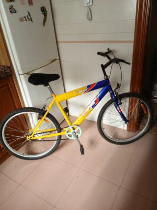 Bicicleta de Montaña 24 Amarilla y Azul