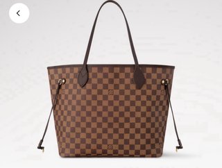 Bolso Neverfull Marrón Rojo