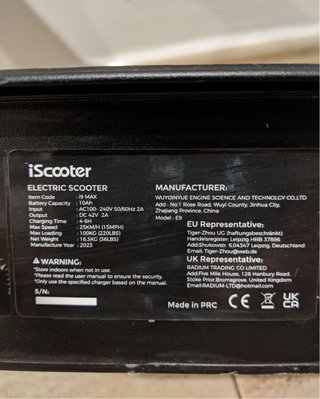 Patinete Eléctrico iScooter I9 Max 2023