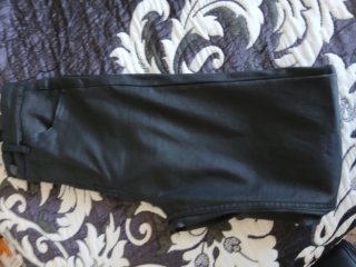 Pantalón efecto cuero mujer talla 34