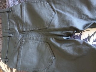 Pantalón efecto cuero mujer talla 34