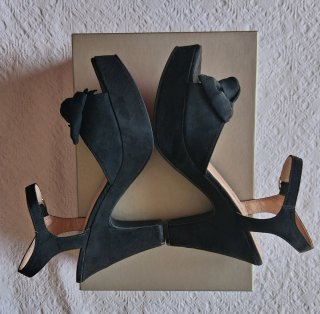 Sandali donna tacco alto con fiocco