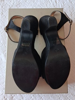 Sandali donna tacco alto con fiocco