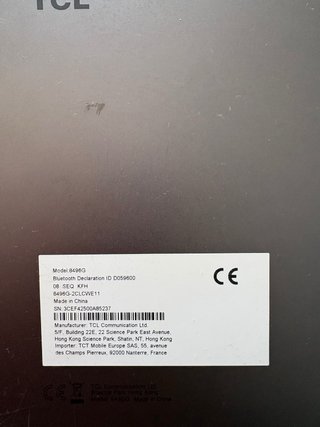 Tablet TCL 8496g Gris