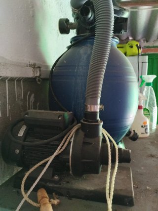 Depuradora de arena para piscina