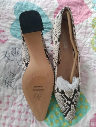 Zapatos Mango estampado serpiente