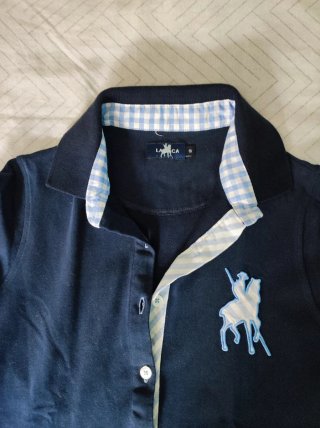 Camiseta polo mujer azul marino