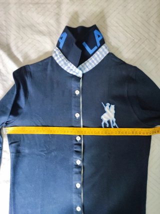 Camiseta polo mujer azul marino