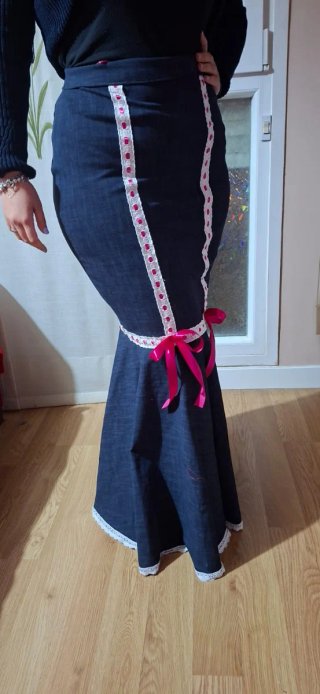 Falda chulapa flamenca
