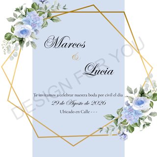 Invitacion personalizada para Boda