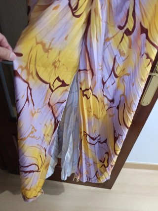 Vestido Espósito milano, Morado y Amarillo Nuevo