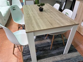 Conjunto Comedor 138cm Mesa y 4 Sillas