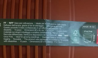10 vasi per piante Parkside XXL
